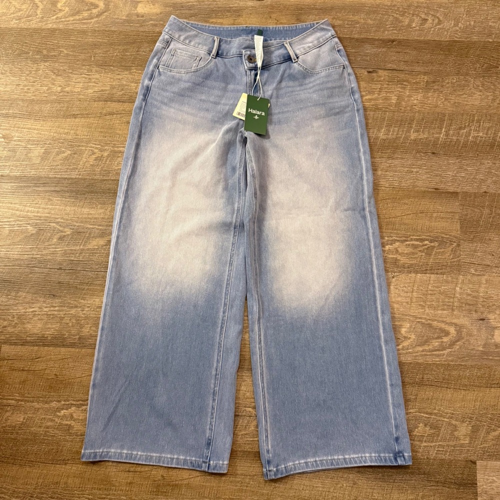 Halara Flex Denim Wide Leg Jeans size Medium Petite